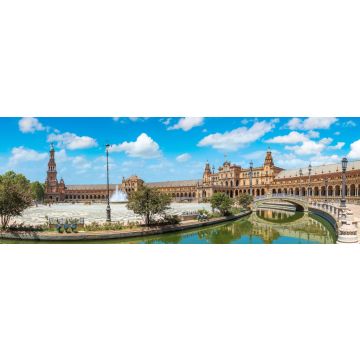 Lais Puzzle - Panorama des spanischen Platzes in Sevilla an einem schönen Sommertag, Spanien - 1.000 Teile