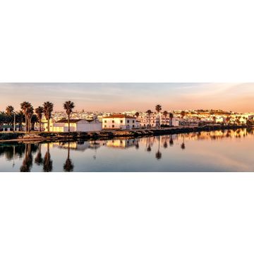 Lais Puzzle - Panoramablick auf Conil de la Frontera in Südspanien bei Sonnenuntergang - 1.000 Teile