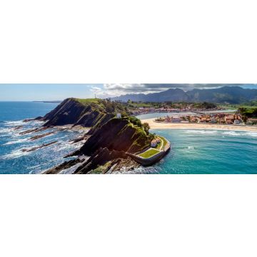 Lais Puzzle - Luftaufnahme von Ribadesella und seinem Mündungsgebiet in Asturien, Spanien. - 1.000 Teile