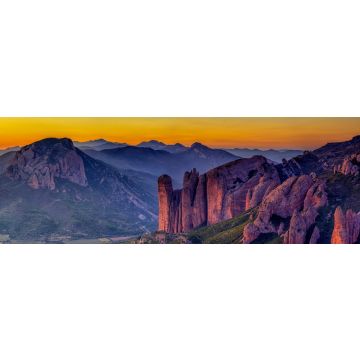 Lais Puzzle - Mallos de Riglos Felsen bei Sonnenuntergang, Huesca Provinz, Aragon, Spanien - 1.000 Teile