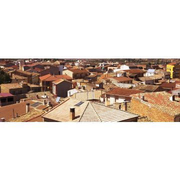 Lais Puzzle - eine Luftaufnahme der Dächer der Altstadt von Caspe, Spanien - 1.000 Teile