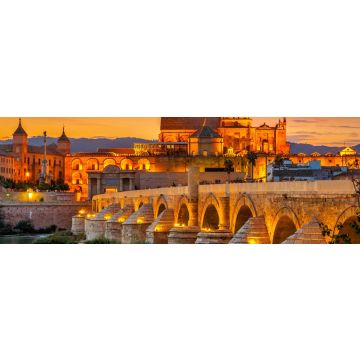 Lais Puzzle - Abendblick auf die Kathedrale mit römischer Brücke in Cordoba - Spanien - 1.000 Teile