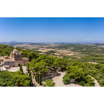 Lais Puzzle - Luftbild, Kloster Santuari de Bonany, in der Nähe von Petra, Mallorca - 2.000 Teile