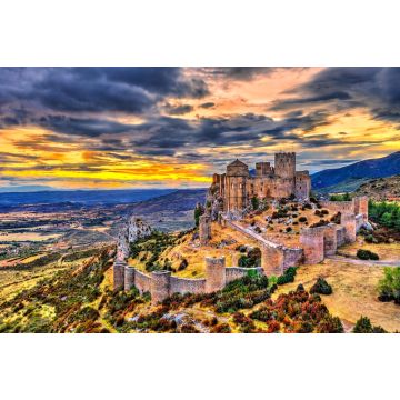 Lais Puzzle - Schloss Loarre bei Sonnenuntergang. Provinz Huesca - Aragon, Spanien - 2.000 Teile