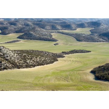 Lais Puzzle - Ackerland zwischen trockenen Hügeln in der Provinz Zaragoza, Aragon in Spanien - 2.000 Teile
