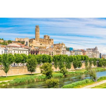 Lais Puzzle - Kathedrale Seu Vella mit dem Fluss Segre in Lleida, Spanien - 2.000 Teile