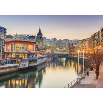 Lais Puzzle - Sonnenaufgang auf dem Ribera-Lebensmittelmarkt in Bilbao, Spanien - 1.000 Teile