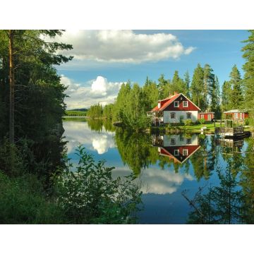 Lais Puzzle - Haus Wasser Reflexion Schweden - 1.000 Teile