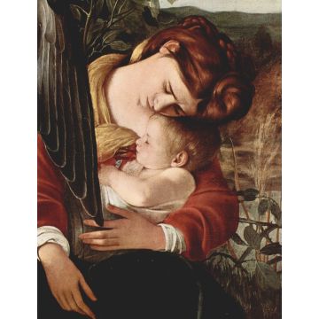 Lais Puzzle - Michelangelo Caravaggio - Die Ruhe auf der Flucht nach Ägypten, Detail: Maria und Christuskind - 1.000 Teile