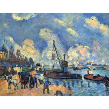 Lais Puzzle - Paul Cézanne - Die Seine bei Bercy, Gemälde nach Armand Guillaumin - 1.000 Teile