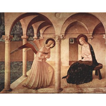 Lais Puzzle - Fra Angelico - Freskenzyklus im Dominikanerkloster San Marco in Florenz, Szene: Verkündigung - 1.000 Teile