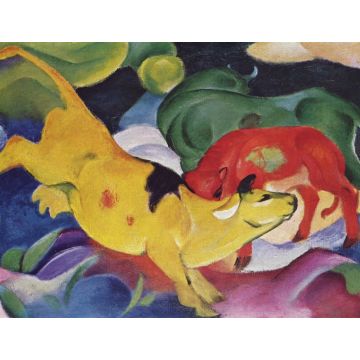 Lais Puzzle - Franz Marc - Kühe-rot, grün, gelb - 1.000 Teile