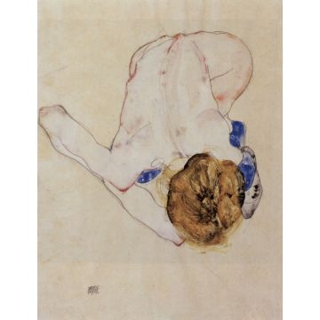 Lais Puzzle - Egon Schiele - Nach vorn gebeugter weiblicher Akt - 1.000 Teile