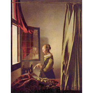 Lais Puzzle - Jan Vermeer van Delft - Brieflesendes Mädchen am offenen Fenster - 1.000 Teile