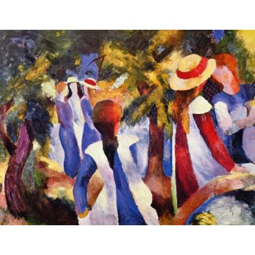 Lais Puzzle - August Macke - Mädchen im Grünen - 1.000 Teile