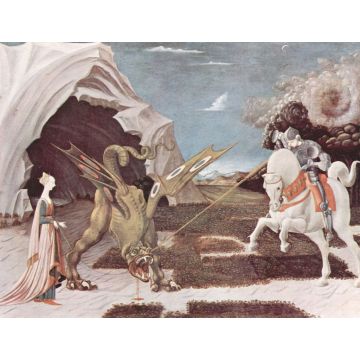 Lais Puzzle - Paolo Uccello - Hl. Georg im Kampf mit dem Drachen - 1.000 Teile