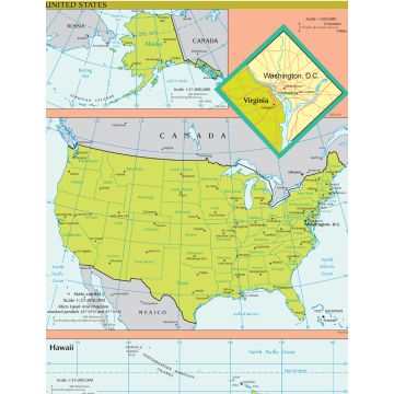 Lais Puzzle - Landkarte USA - 1.000 Teile
