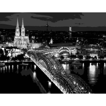 Lais Puzzle - Köln schwarz weiß - 1.000 Teile