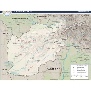 Lais Puzzle - Physische Landkarte Afghanistan - 1.000 Teile