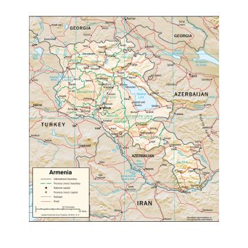 Lais Puzzle - Physische Landkarte Armenien - 1.000 Teile