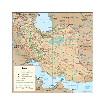 Lais Puzzle - Physische Landkarte Iran - 1.000 Teile
