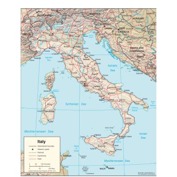Lais Puzzle - Physische Landkarte Italien - 1.000 Teile