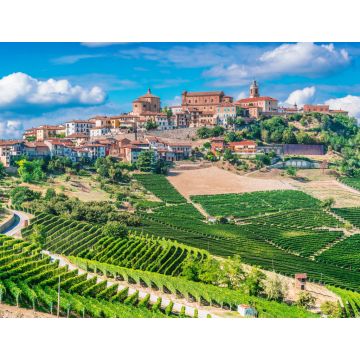 Lais Puzzle - Blick auf La Morra in der Provinz Cuneo, Piemont, Italien - 1.000 Teile