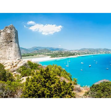 Lais Puzzle - Panoramablick auf die Bucht von Porto Giunco. Insel Sardinien. Italien. - 1.000 Teile
