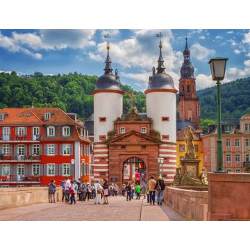 Lais Puzzle - Berühmtes altes Brückentor. Heidelberg, Deutschland - 1.000 Teile