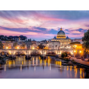 Lais Puzzle - Sonnenuntergang Aussicht Petersdom, Rom - 1.000 Teile