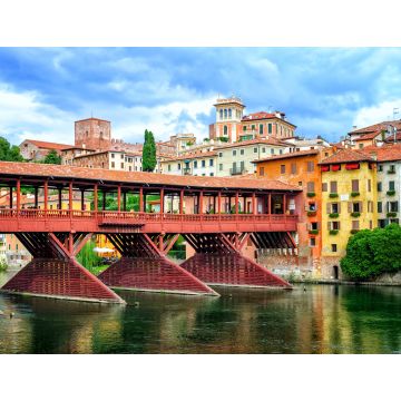 Lais Puzzle - Ponte degli Alpini Brücke, Bassano del Grappa, Italien - 1.000 Teile