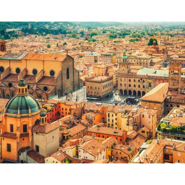 Lais Puzzle - Luftbild des Stadtbildes des Platzes Piazza Maggiore und der Kirche San Petronio in der Stadt Bologna - 1.000 Teile