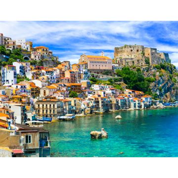 Lais Puzzle - schöne Strände und Städte von Kalabrien - Scilla. Italienische Sommerferien. - 1.000 Teile