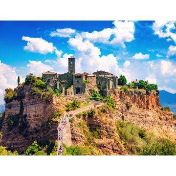 Lais Puzzle - Civita di Bagnoregio, Viterbo, Latium, Italien, Ansicht der mittelalterlichen Stadt - 1.000 Teile