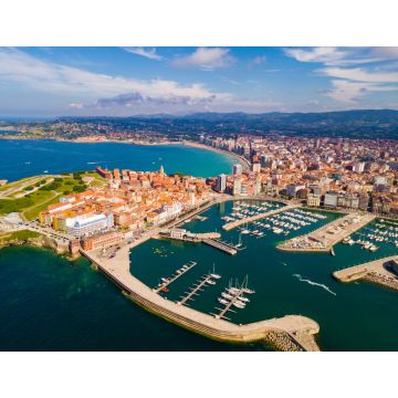 Lais Puzzle - Küste von Gijon mit Sandstrand - 1.000 Teile
