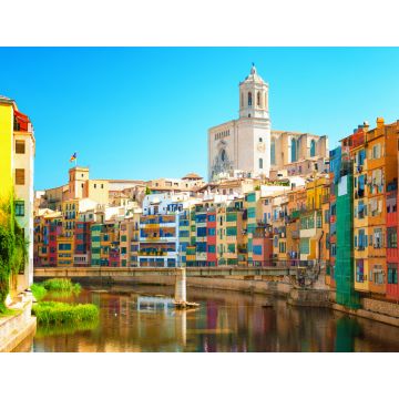 Lais Puzzle - Bunte Häuser am Fluss Onyar in Girona, Katalonien, Spanien - 1.000 Teile
