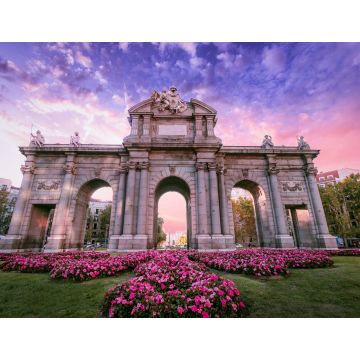 Lais Puzzle - Die Alcala-Tür (Puerta de Alcala). Wahrzeichen von Madrid, Spanien bei Sonnenuntergang - 1.000 Teile