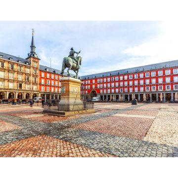 Lais Puzzle - Plaza Mayor mit Statue von König Philip III in Madrid, Spanien - 1.000 Teile