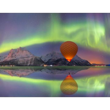 Lais Puzzle - Heißluftballon über Tromsö, Norwegen, mit spektakulärem Nordlicht - 1.000 Teile