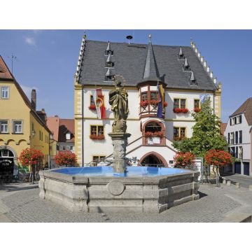 Lais Puzzle - Marktbrunnen und Rathaus in Volkach - 1.000 Teile