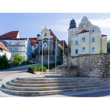 Lais Puzzle - Parsberg Panorama mit St. Andreas Kirche bei blauen Himmel - 1.000 Teile