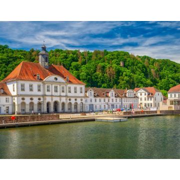 Lais Puzzle - Altes Rathaus von Bad Karlshafen mit Weserhafen, Hessen - 1.000 Teile