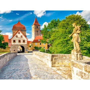 Lais Puzzle - Alte Brücke über die Altmühl von Ornbau in Mittelfranken, Bayern, Deutschlan - 1.000 Teile