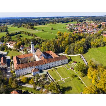 Lais Puzzle - Luftaufnahme des Klosters Dietramszell, Dietramszell, Tölzer Land, Oberbayern, Bayern, Deutschland - 1.000 Teile