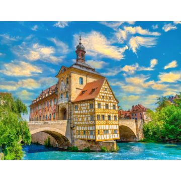 Lais Puzzle - Das alte Rathaus über der Regnitz in Bamberg, Franken, Bayern, Deutschland - 1.000 Teile
