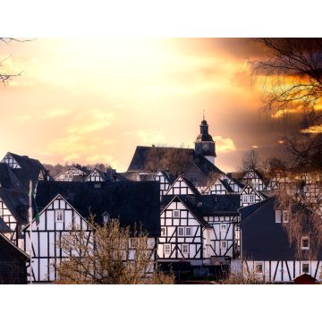 Lais Puzzle - Historischer Ortskern von Freudenberg mit schönen Fachwerkhäusern im Siegerland, Deutschland - 1.000 Teile