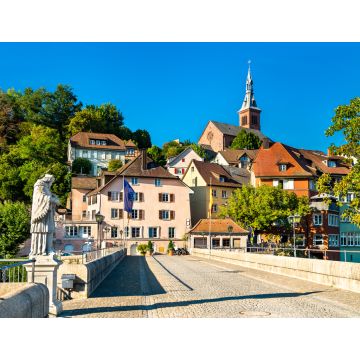 Lais Puzzle - Brücke von Laufen über den Rhein in Laufenburg, Schweiz und Deutschland - 1.000 Teile