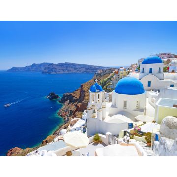 Lais Puzzle - Weiße Architektur des Dorfes Oia auf der Insel Santorin, Griechenland - 1.000 Teile