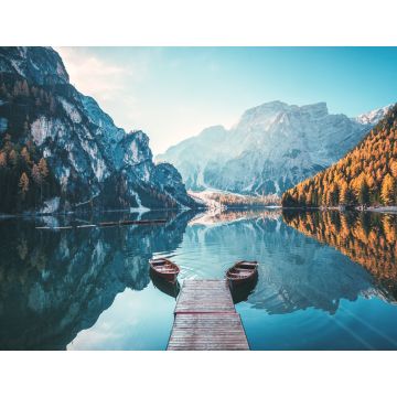 Lais Puzzle - Boote auf dem Pragser Wildsee in den Dolomiten, Sudtirol, Italien - 1.000 Teile