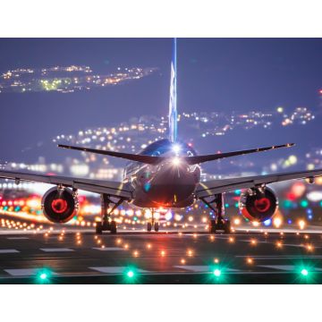 Lais Puzzle - Ansicht eines Flugzeugs gegen den Himmel bei Nacht - 1.000 Teile